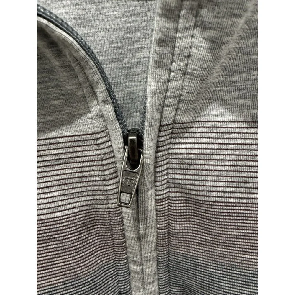 TravisMathew Quarter Zip Tequila Sunrise Golf Jacket Gray Size S